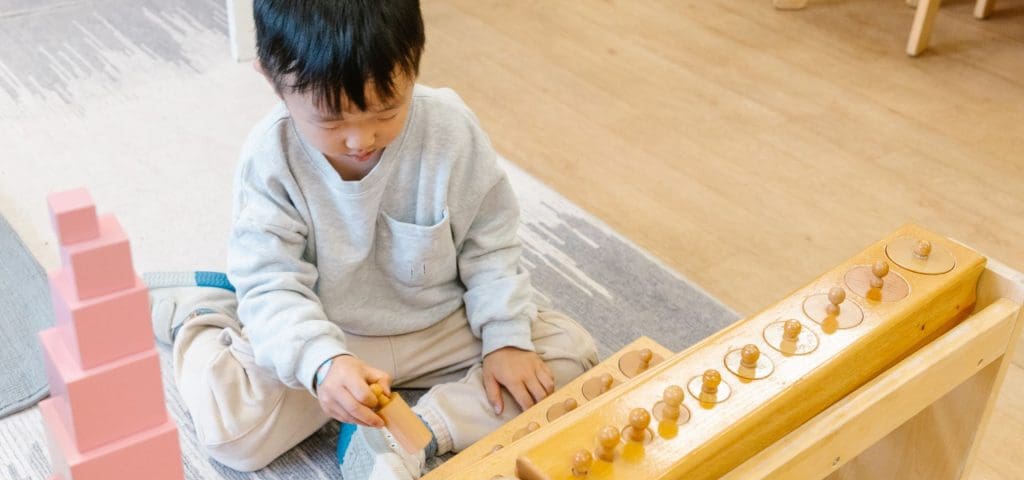 Children at Wonder Garden Learning Center actively engaged in play and learning activities