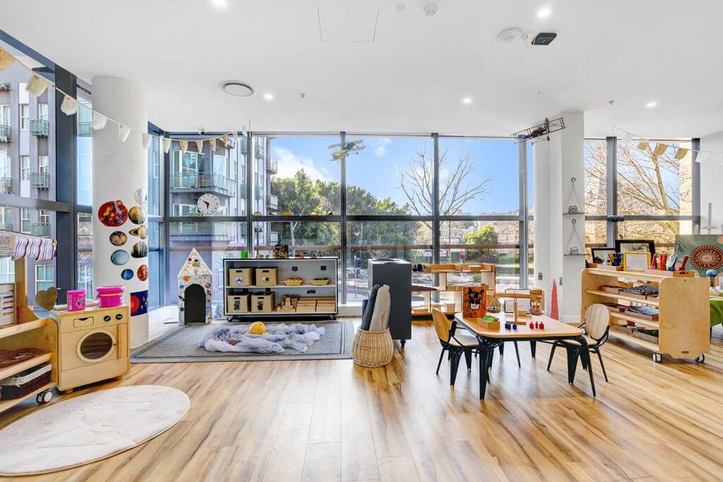 Learning area at Wonder Garden Learning Center with child-friendly furniture, educational materials