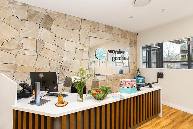 Reception area of Wonder Garden Education Learning Center