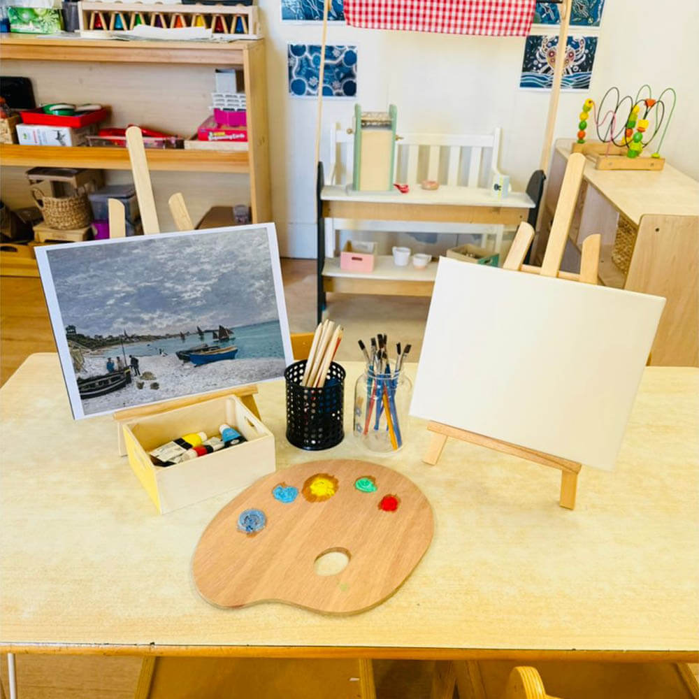 Learning area at Wonder Garden Learning Center with child-friendly furniture, educational materials